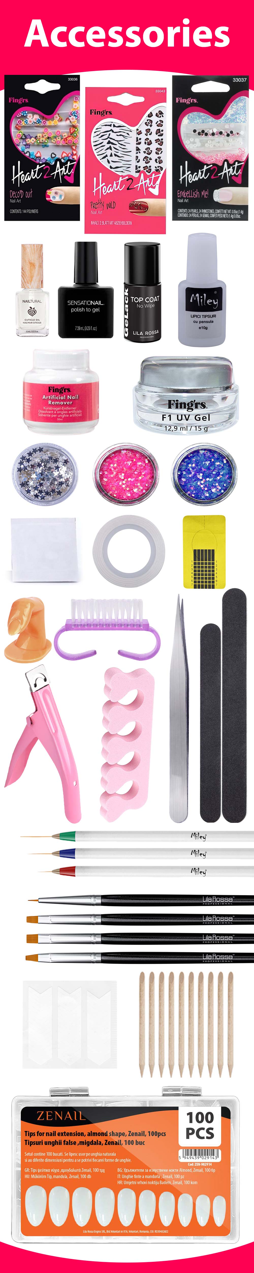 Tutti i prodotti :: Manicure e pedicure :: Kit unghie :: Kit unghie gel ::  Kit ricostruzione unghie, kit unghie gel con lampada led unghie + 7 gel  colorati unghie - Lilacare Italia